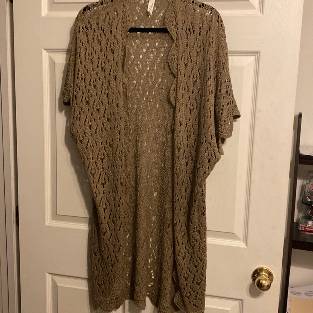 Open front long cardigan